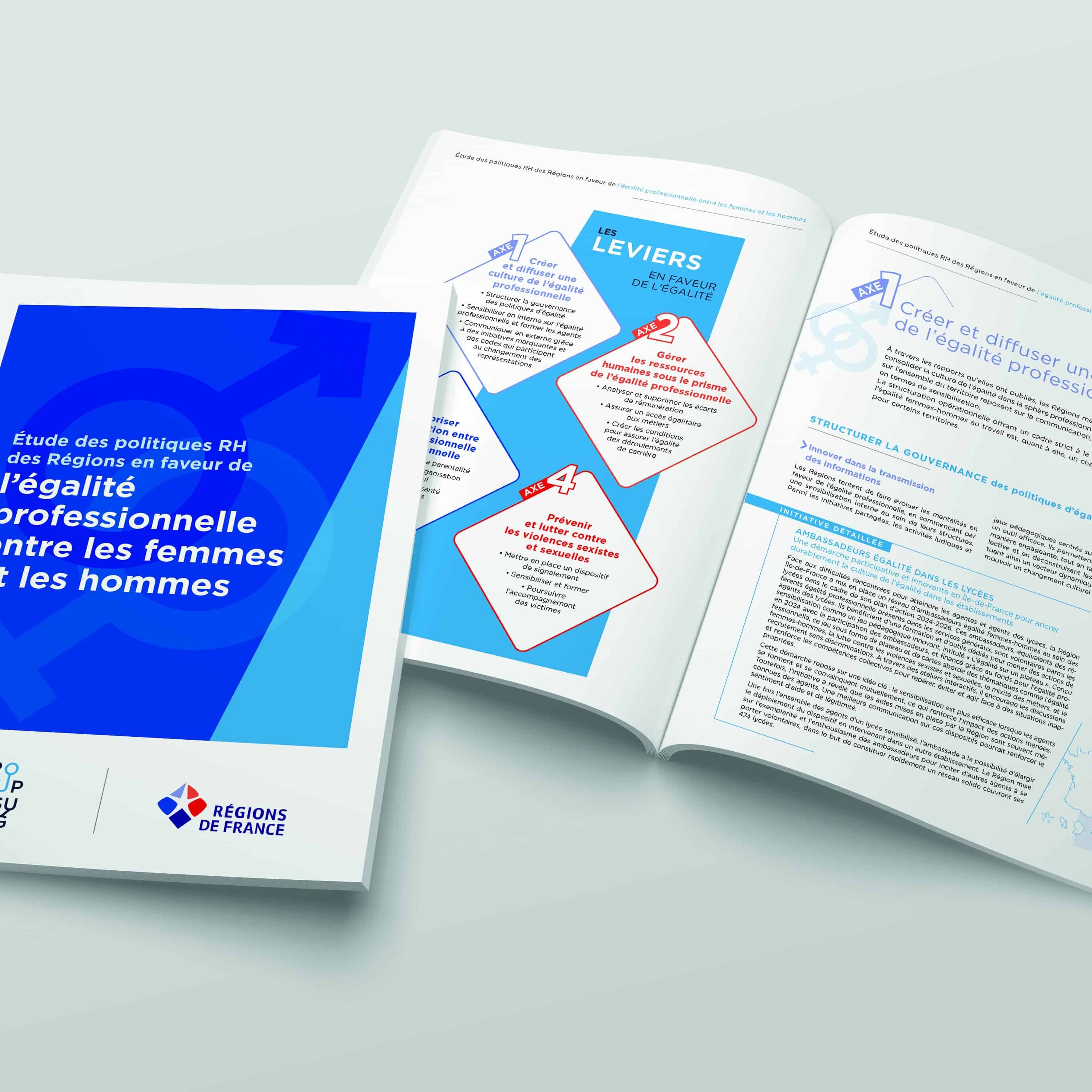 Image montrant l'étude RH des Régions en faveur de l'égalité professionnelle